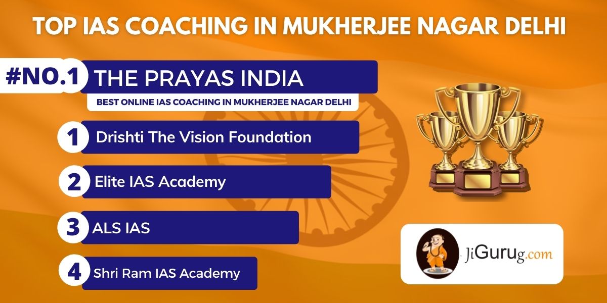 List of Top UPSC Coaching Centre in Mukherjee Nagar Delhi