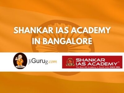 Shankar IAS Academy in Bangalore Review