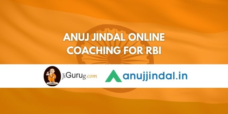 Anuj Jindal Online Coaching for RBI Review