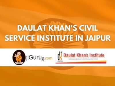 Daulat khan’s Civil service institute in Jaipur Review