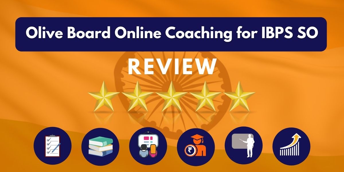 Review of Olive Board Online Coaching for IBPS SO