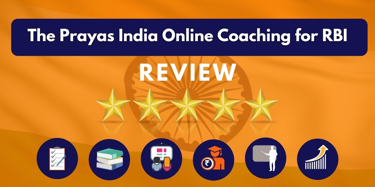 Review of The Prayas India Online Coaching for RBI