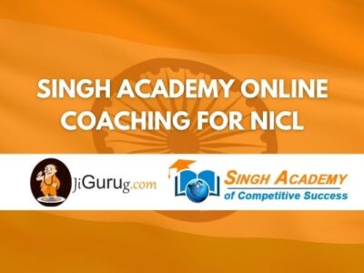 Singh Academy Online Coaching For NICL Review