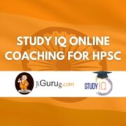 Study IQ Online Coaching For HPSC Review