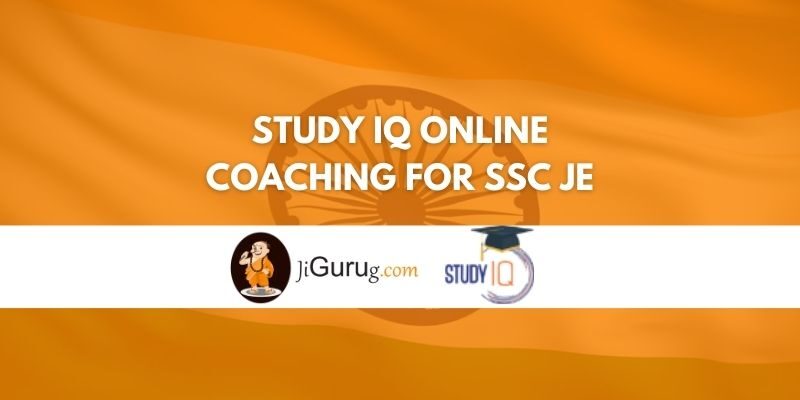 Study IQ Online Coaching For SSC JE Review