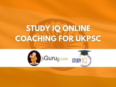 Study IQ Online Coaching For UKPSC Review