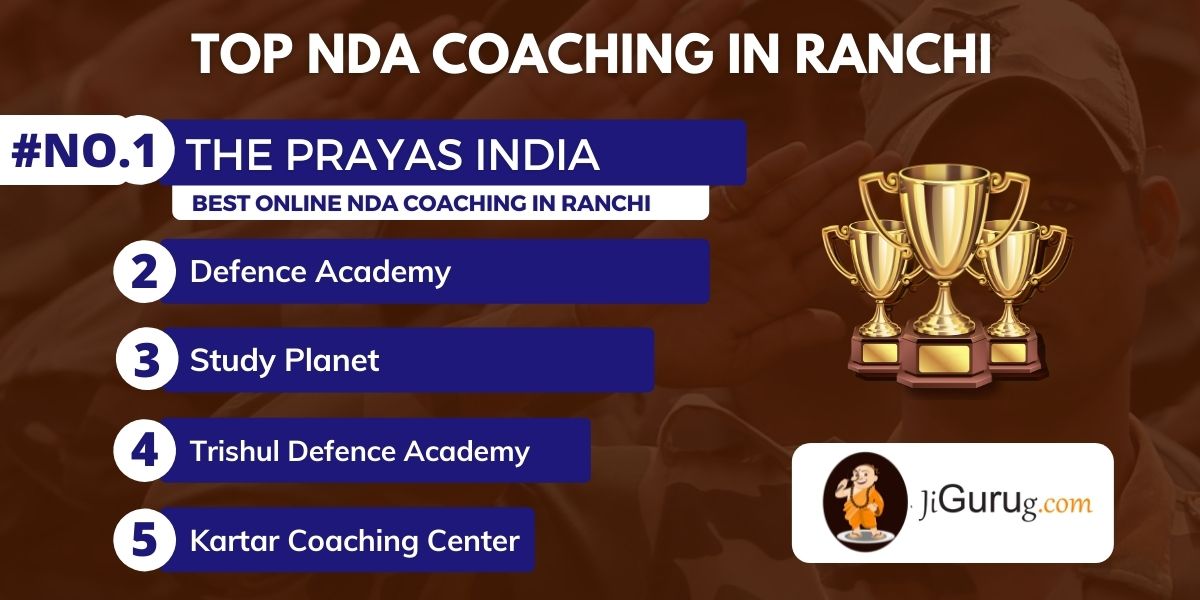 List of Top NDA Exam Coaching in Ranchi