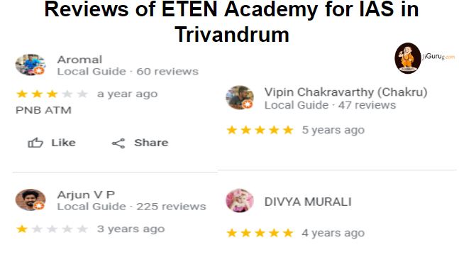 Review of ETEN Academy for IAS in Trivandrum