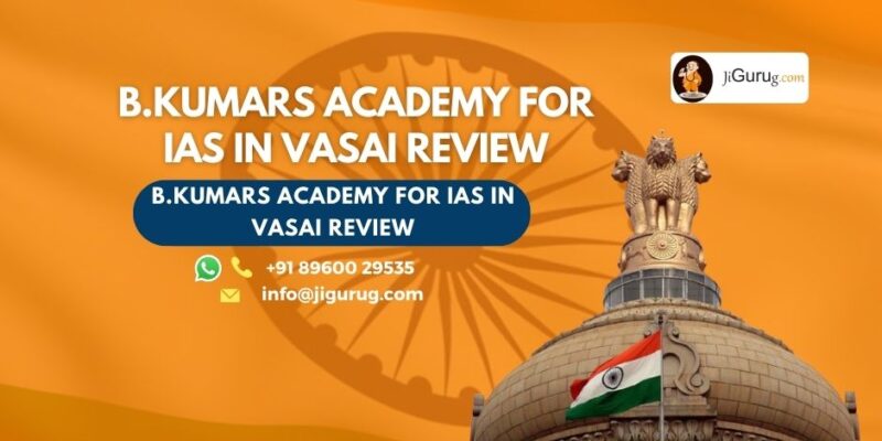 B.Kumars Academy for IAS in Vasai Review.