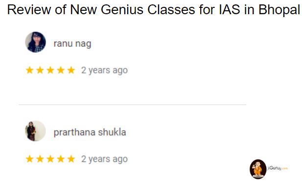 New Genius Classes for IAS in Bhopal Reviews.