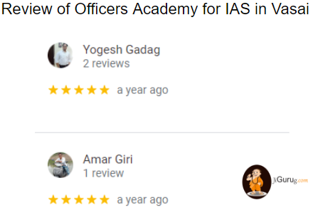 Review of Officers Academy for IAS in Vasai