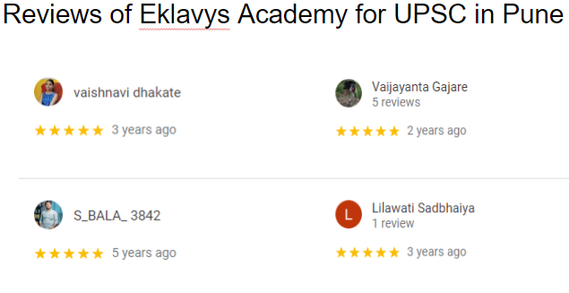 Reviews of Eklavya Academy for UPSC in Pune.