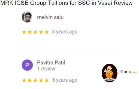 MRK ICSE Group Tuitions for SSC in Vasai Review.