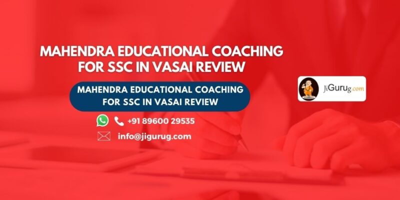 Mahendra Educational Coaching for SSC in Vasai Review.