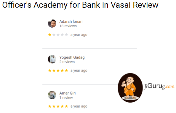 Review of Officer's Academy for Bank in Vasai.
