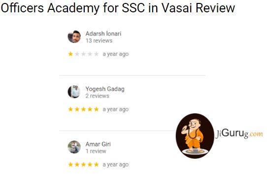 Review of Officers Academy for SSC in Vasai.