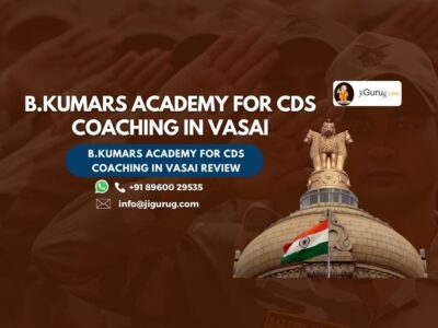 B.Kumars Academy for CDS Coaching in Vasai Review.