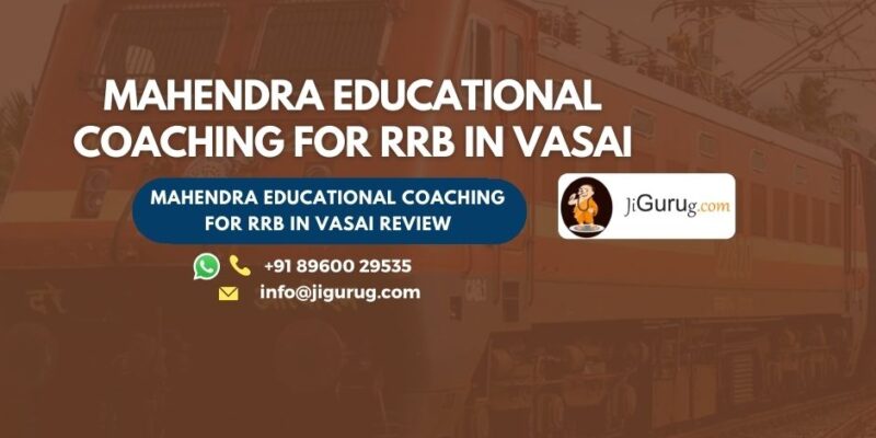 Mahendra Educational Coaching for RRB in Vasai Review.