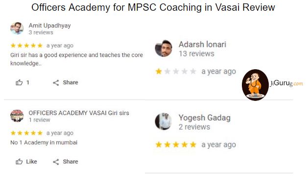 Review of Officers Academy for MPSC Coaching in Vasai.