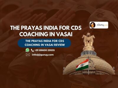 The Prayas India for CDS Coaching in Vasai Review.