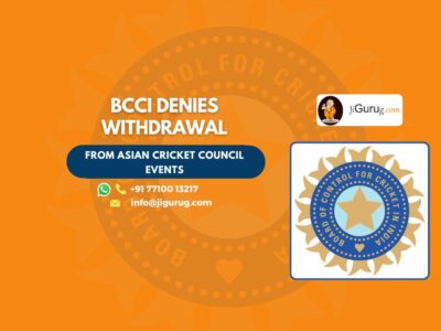 BCCI Denies Withdrawal from Asian Cricket Council Events