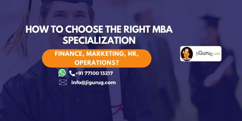 How to Choose the Right MBA Specialization 1 How to Choose the Right MBA Specialization